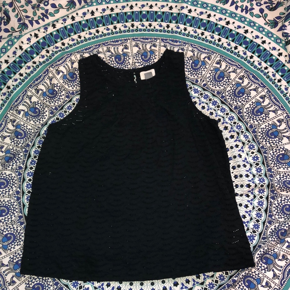 Black tank top